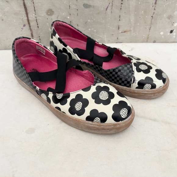 Gudrun Sjoden Daisy Print Mary Janes Flats 40 - Picture 1 of 8